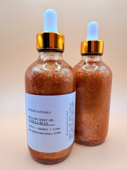 4 oz Madagascar Vanilla Bean Body oil | Glow & Bronze - Homeland Harvest