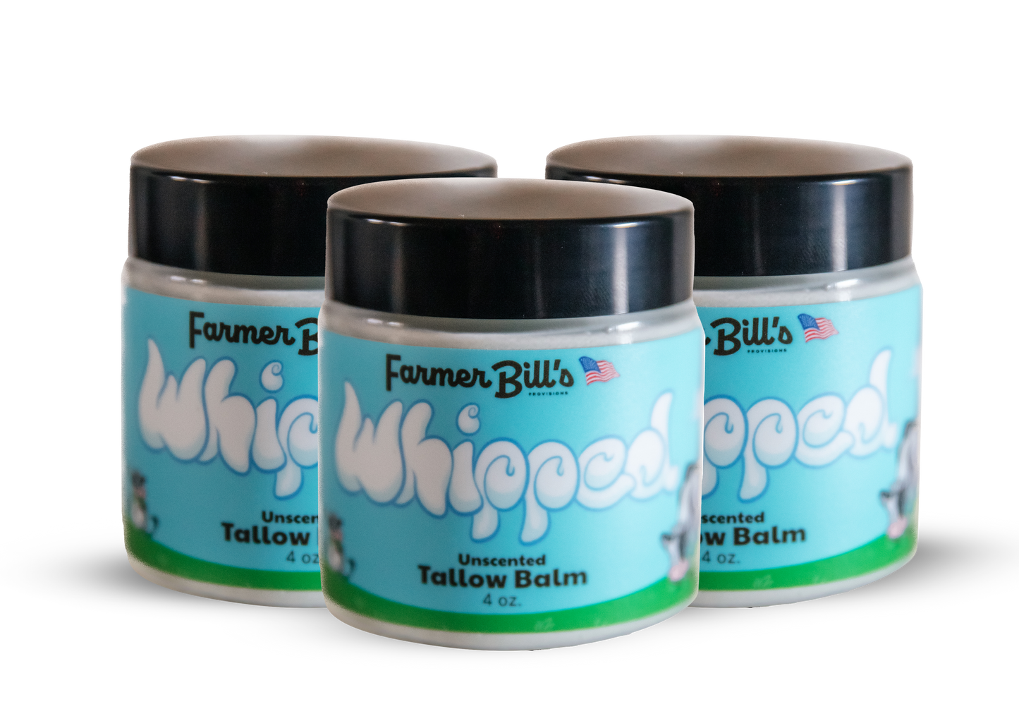 Whipped Unscented Grass-fed Tallow Balm 4 oz