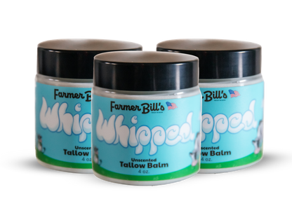 Whipped Unscented Grass-fed Tallow Balm 4 oz