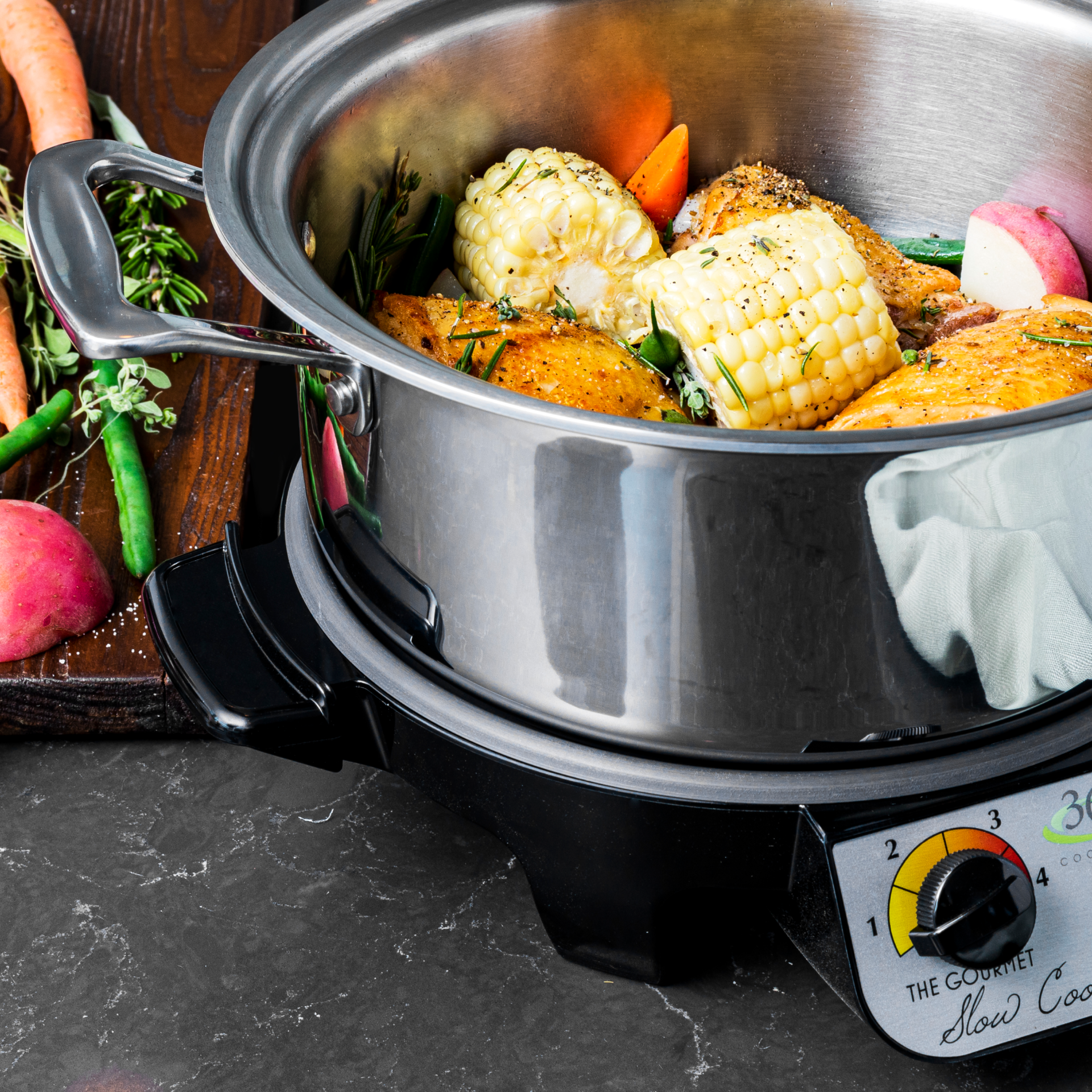 4 Quart Slow Cooker Set - Homeland Harvest