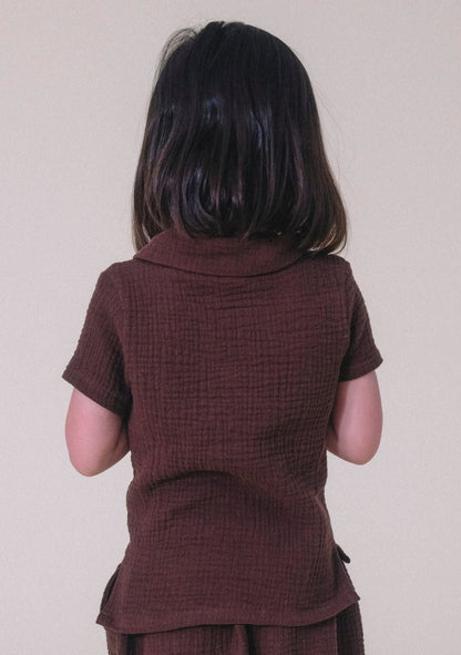 Nico Toddler Top - Chicory Coffee - Homeland Harvest