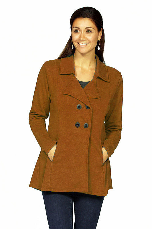 organic cotton pea coat - Homeland Harvest