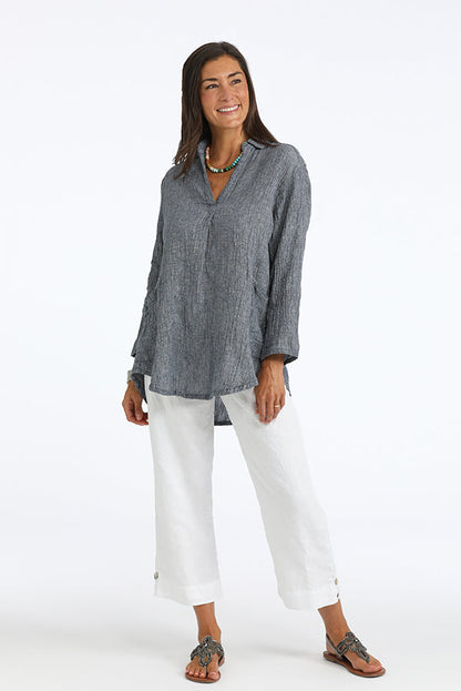 linen big shirt - Homeland Harvest