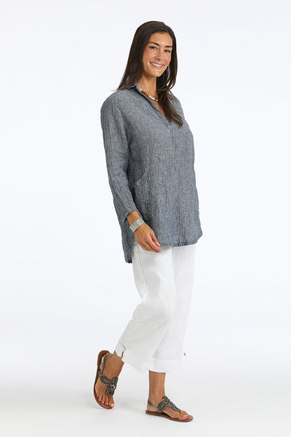 linen big shirt - Homeland Harvest