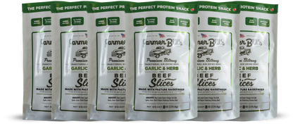 1/2 lb Sliced Garlic & Herb Beef Biltong