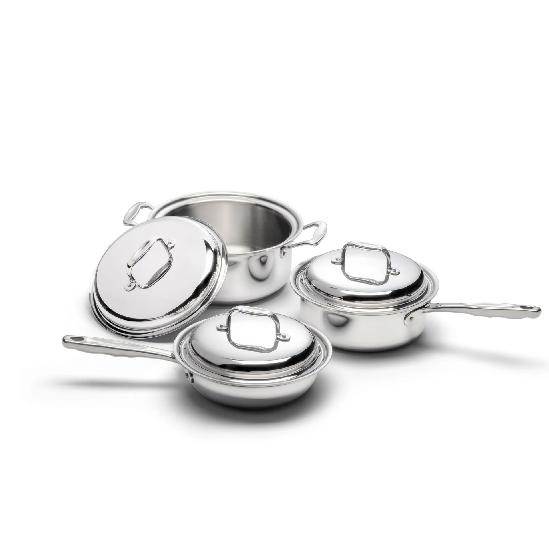 6 Piece Stainless Steel Cookware Set - Homeland Harvest