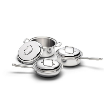 6 Piece Stainless Steel Cookware Set - Homeland Harvest