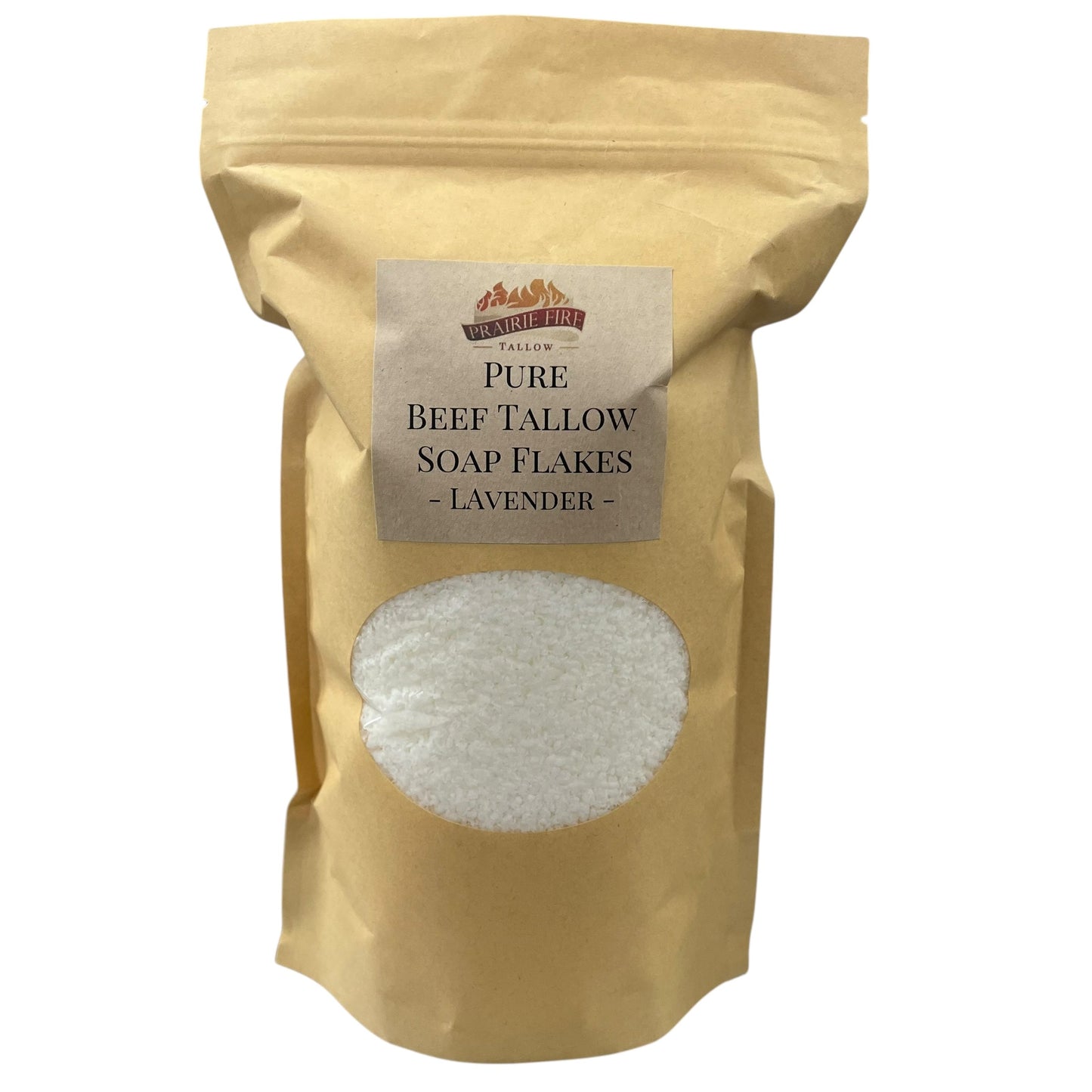 Pure Beef Tallow Soap Flakes - Made in USA - Grass Fed and Finished - Face, Body and Hair - Natural and Organic