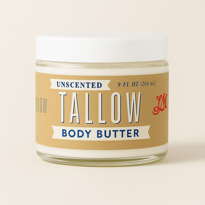 Tallow Skincare Trio - Butter, Balm & Whipped Premium Quality All Natural Gift Box by The Lady May
