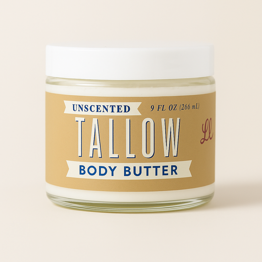Unscented Tallow Body Butter | Natural Beef Tallow Body Butter