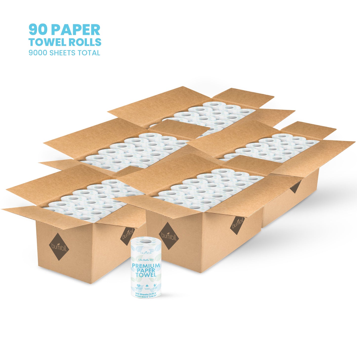 Bumroll, Proudly Made in USA, Premium Toilet Paper & Paper Towels, Plants Trees In The USA