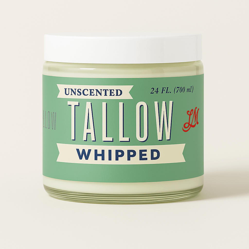 Natural Beef Tallow Skincare Collection - Lotion, Butter, Balm & Whipped
