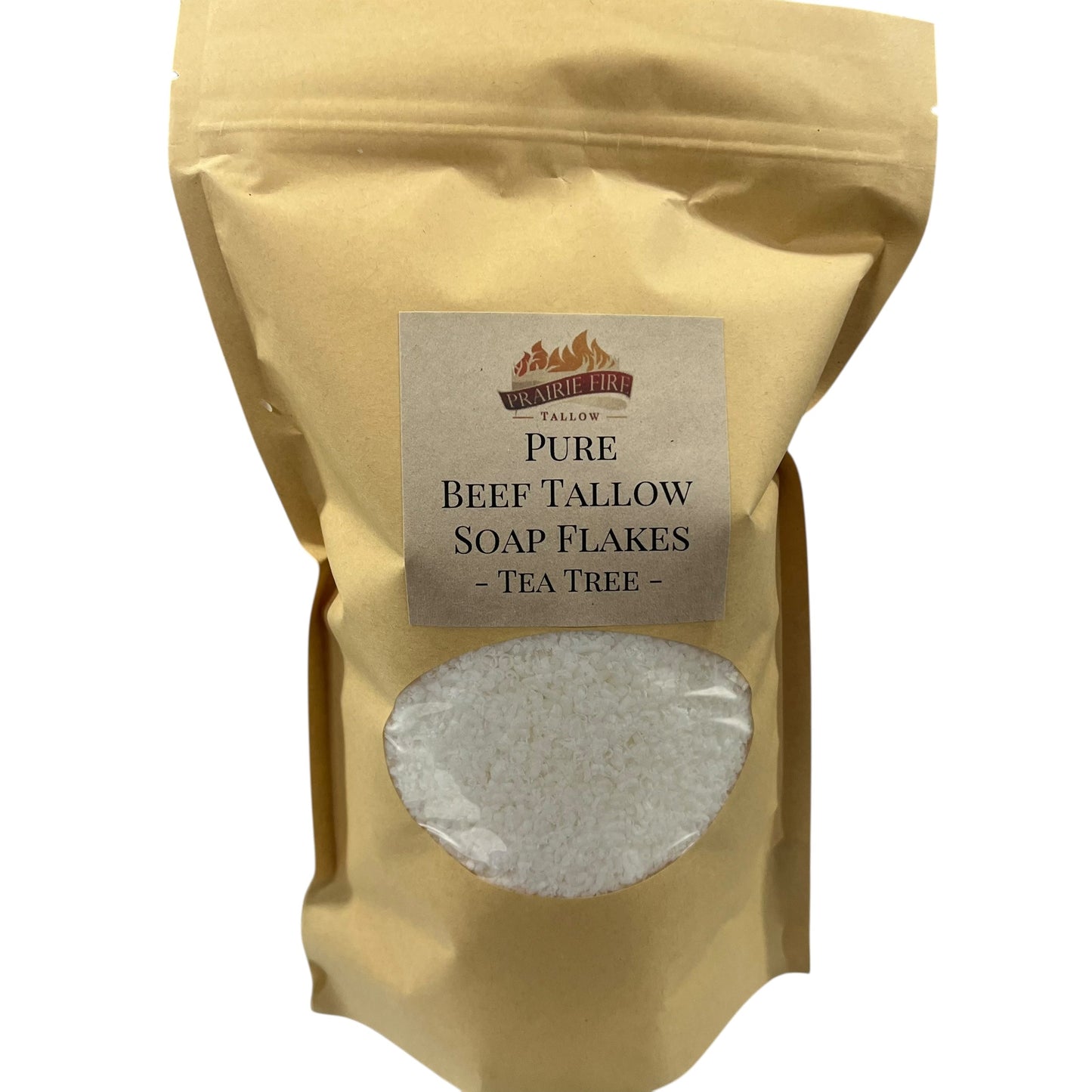 Pure Beef Tallow Soap Flakes - Made in USA - Grass Fed and Finished - Face, Body and Hair - Natural and Organic