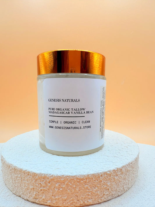 4 oz Organic Madagascar Vanilla Bean Grass Finished beef tallow - Homeland Harvest
