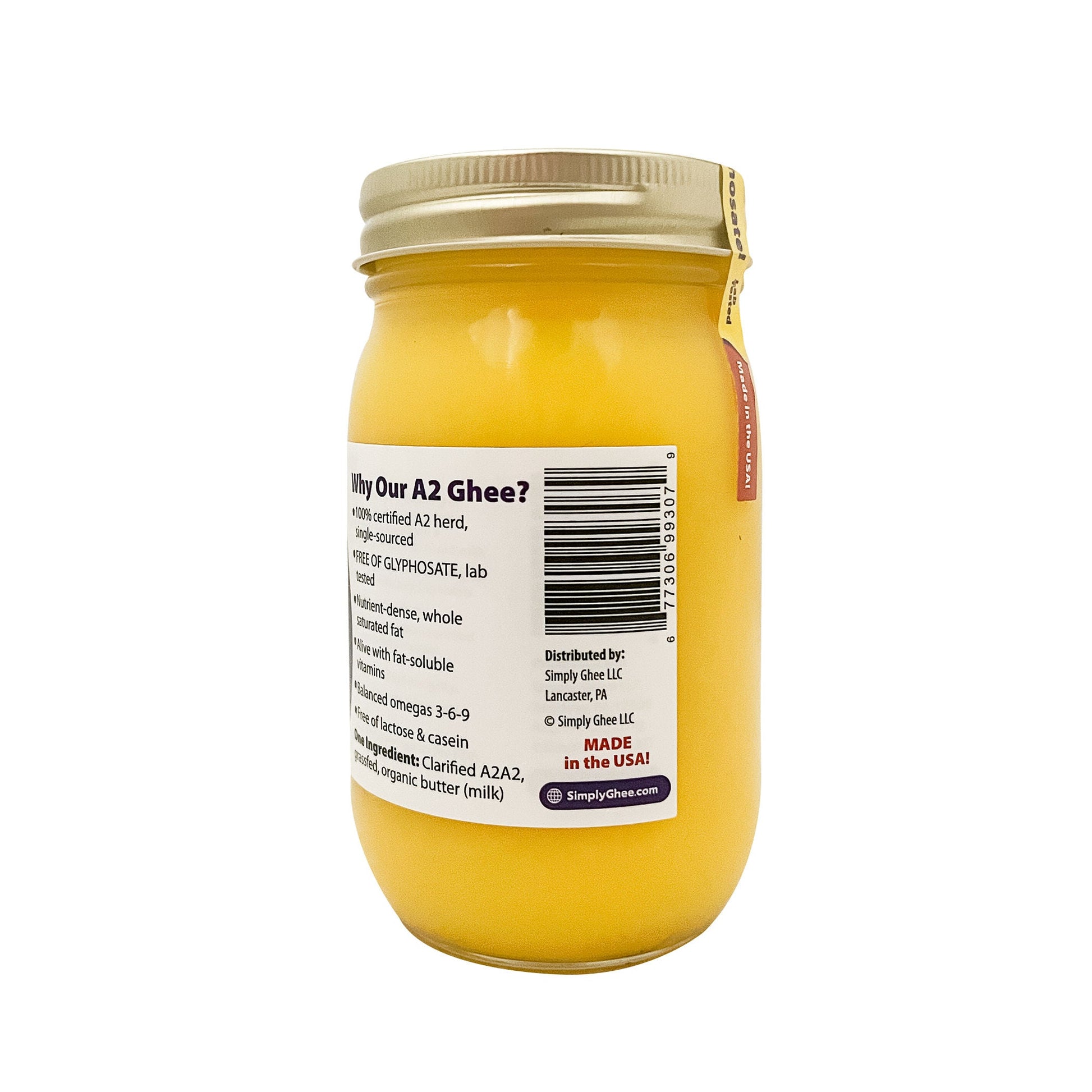 A2 Grassfed Non-GMO Ghee 16oz - Case of 12 - Homeland Harvest