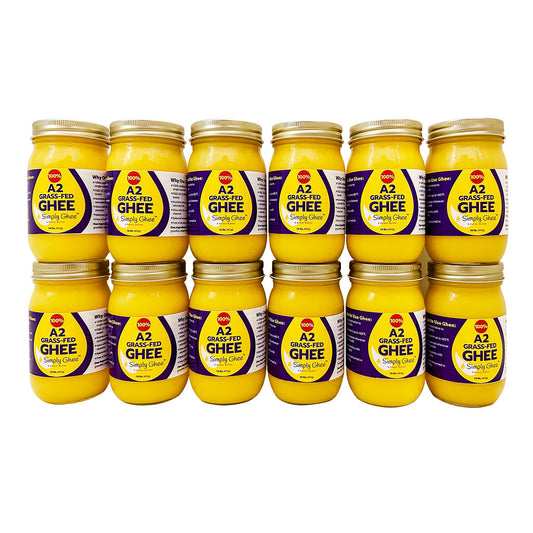A2 Grassfed Non-GMO Ghee 16oz - Case of 12 - Homeland Harvest