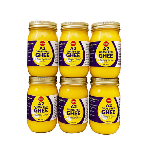 A2 Grassfed Non-GMO Ghee 16oz - Half Case of 6 - Homeland Harvest