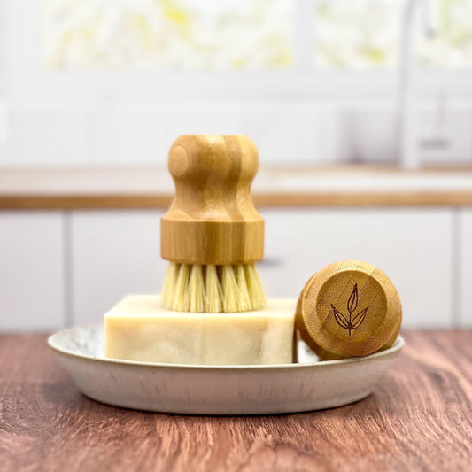 Bamboo Pot Brush - Homeland Harvest