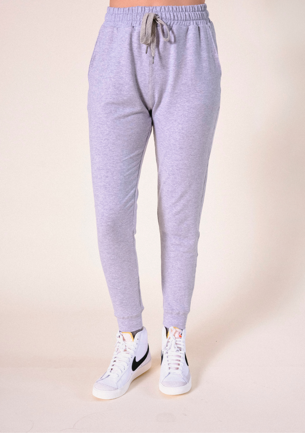 Agnes Organic Cotton + Tencel™ Jogger Pant - Heather Gray - Homeland Harvest