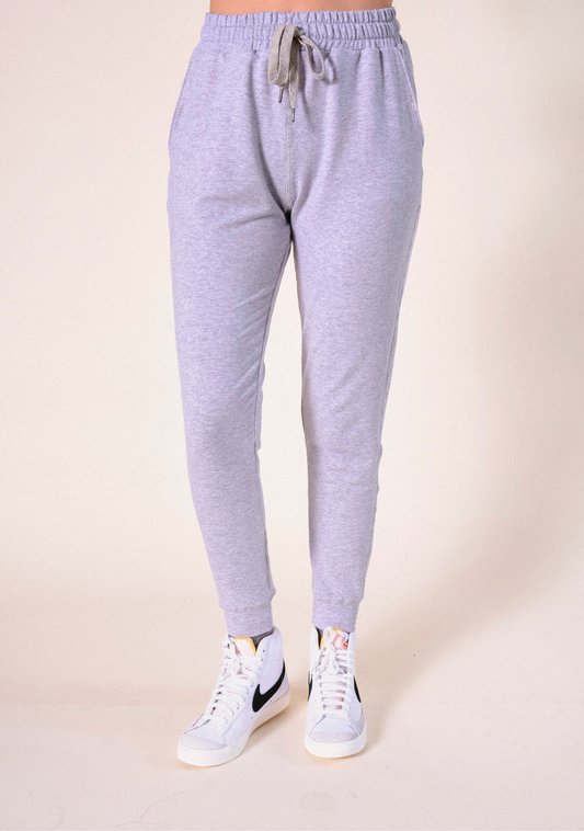 Agnes Organic Cotton + Tencel™ Jogger Pant - Heather Gray - Homeland Harvest