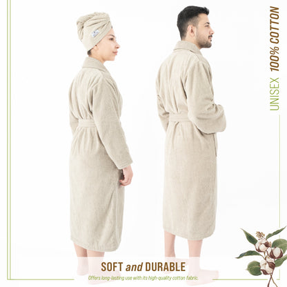 American Soft Linen, 100% Cotton Robes for Women and Men, Soft Lightweight Unisex Couple Turkish Bathrobes