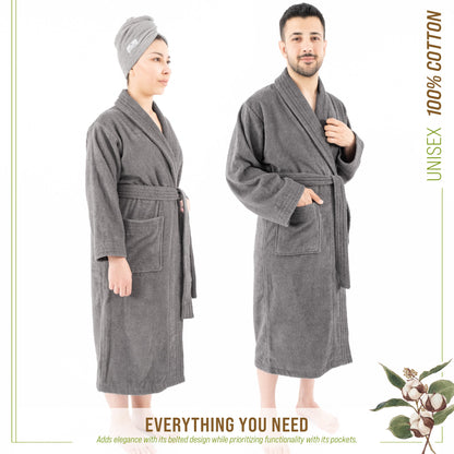 American Soft Linen, 100% Cotton Robes for Women and Men, Soft Lightweight Unisex Couple Turkish Bathrobes Wholesale