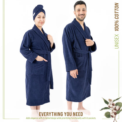 American Soft Linen, 100% Cotton Robes for Women and Men, Soft Lightweight Unisex Couple Turkish Bathrobes Wholesale
