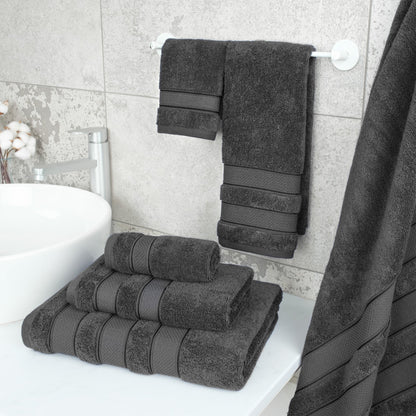 Salem 6 Piece 100% Cotton Luxury Bath Towel Set