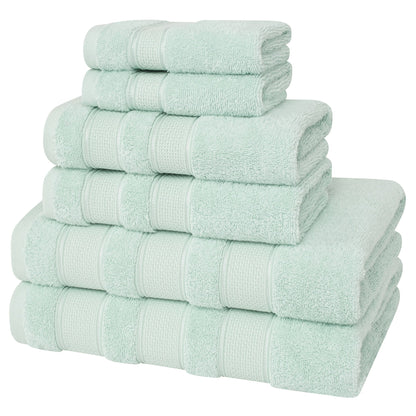 Salem 6 Piece 100% Cotton Luxury Bath Towel Set