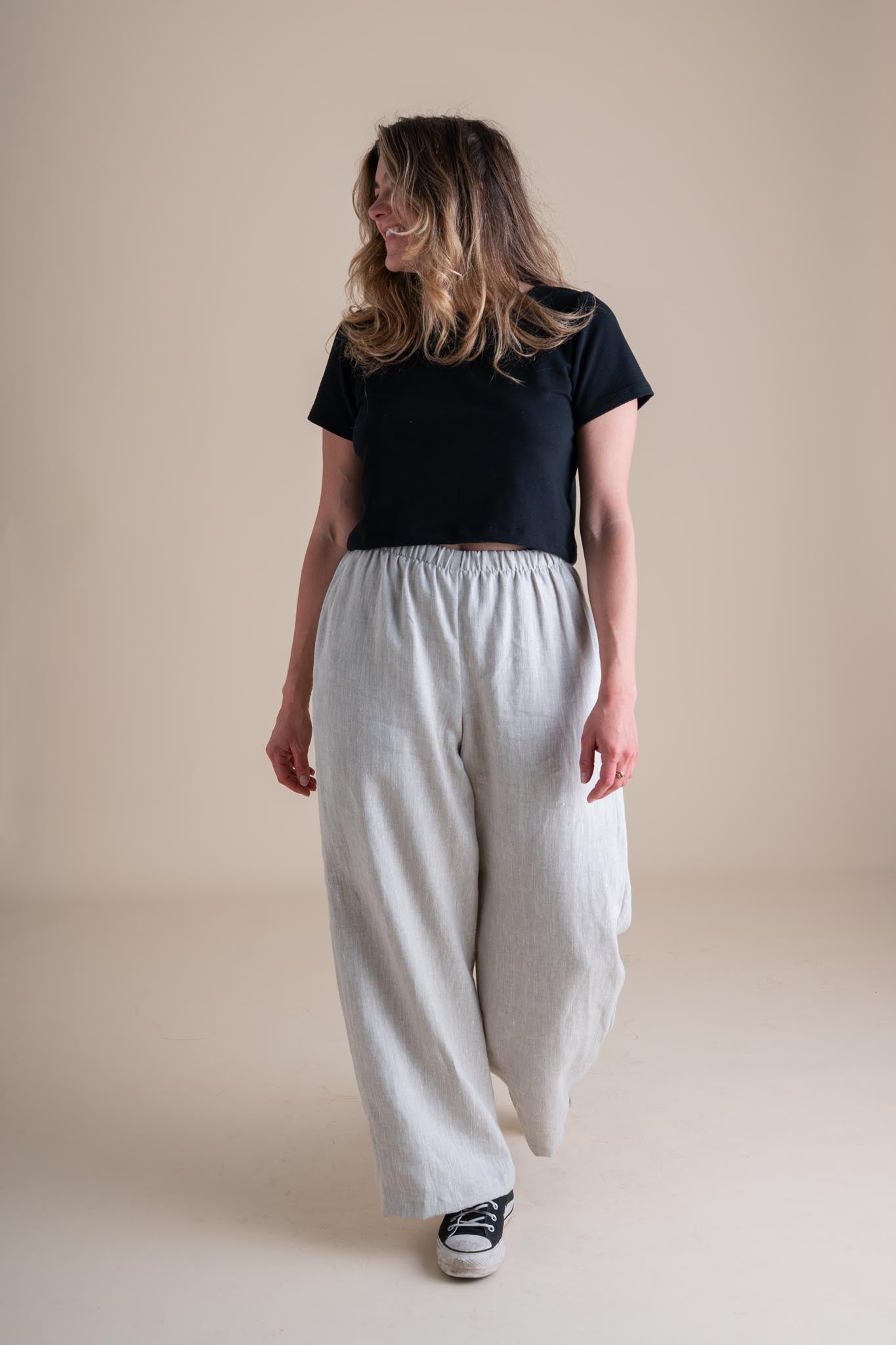 Eden Crop Tee in Licorice