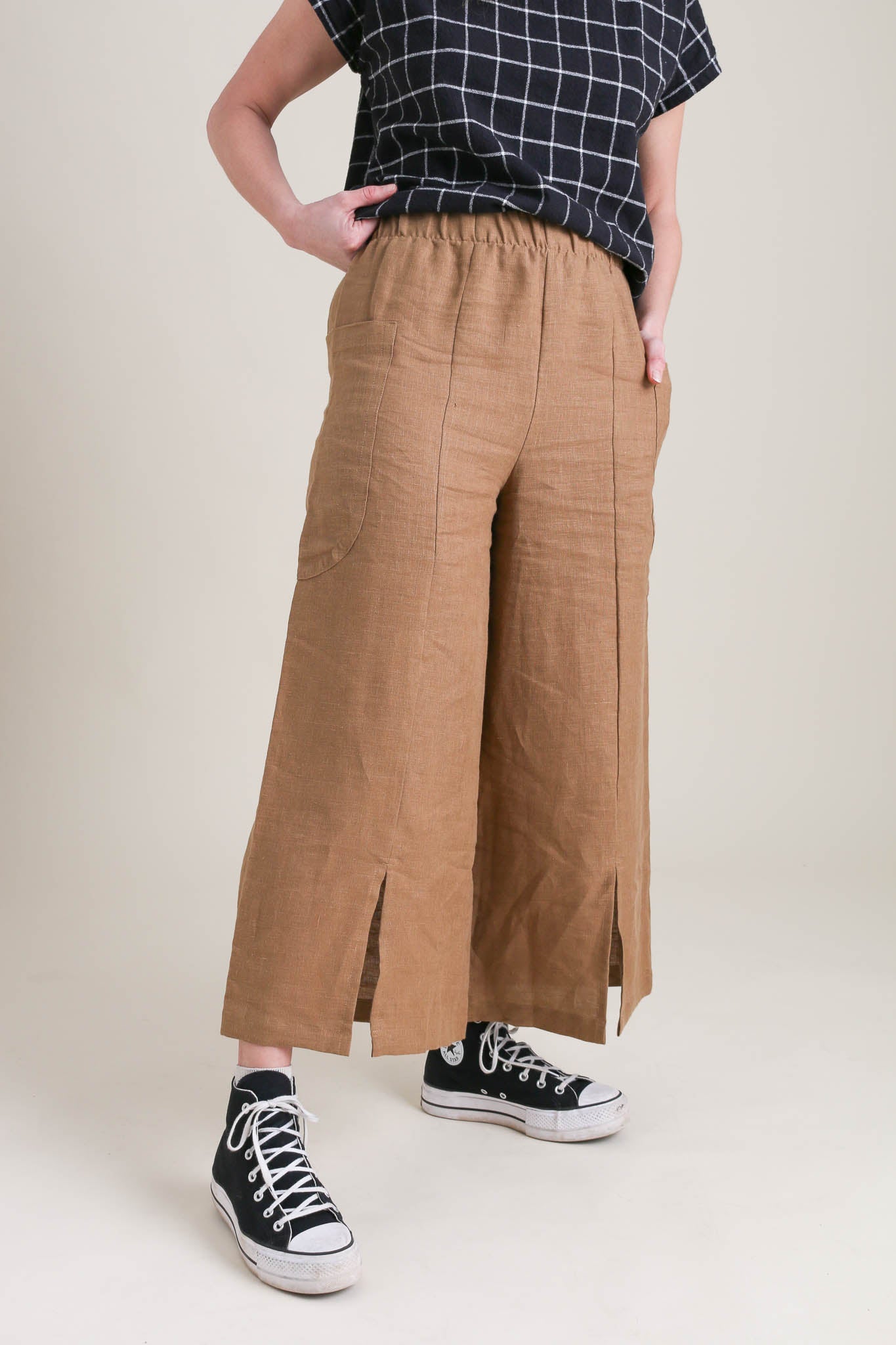 Zero Waste Pants in Ginger
