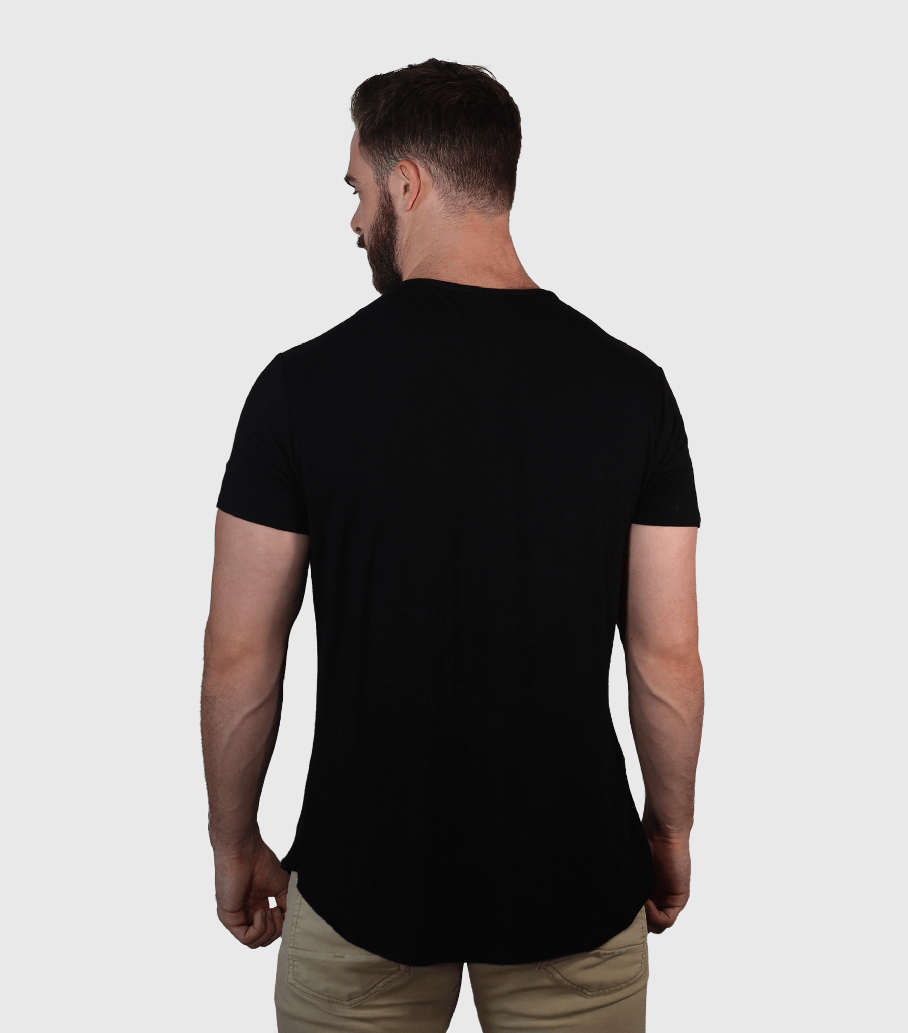 Bamboo Swift Curve-Hem T-Shirt - Heather Grey - Homeland Harvest