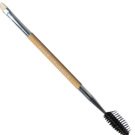 Eco-Friendly Double-Sided Bare Wood Brow & Mascara Brush - Homeland Harvest