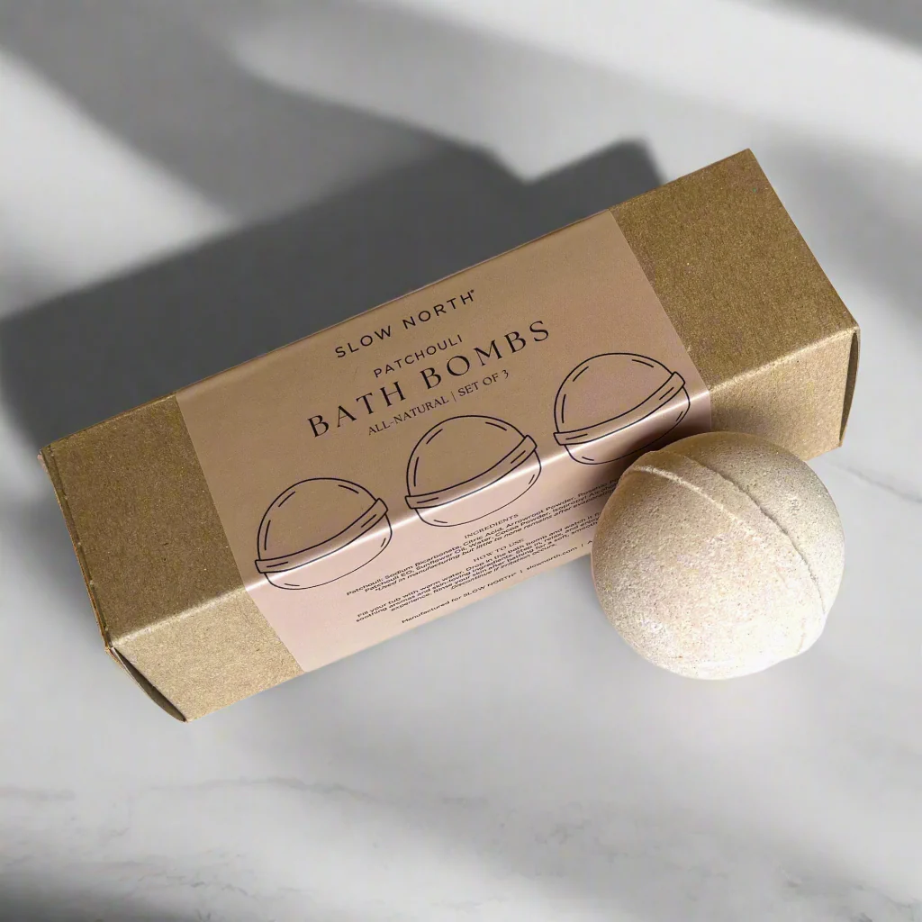 Natural Bath Bomb Set - Patchouli (Set of 3) - Homeland Harvest
