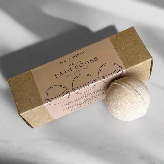 Natural Bath Bomb Set - Patchouli (Set of 3) - Homeland Harvest