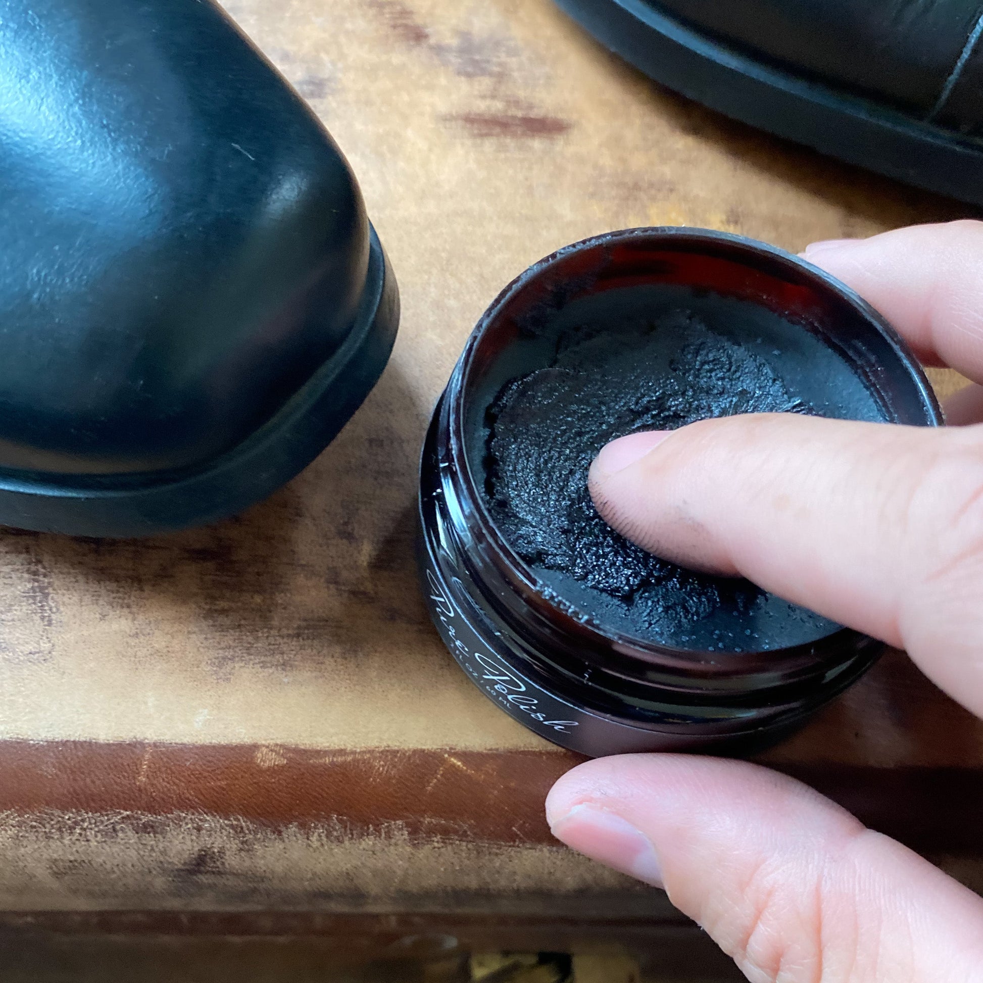 Black Leather Cream Polish - Homeland Harvest