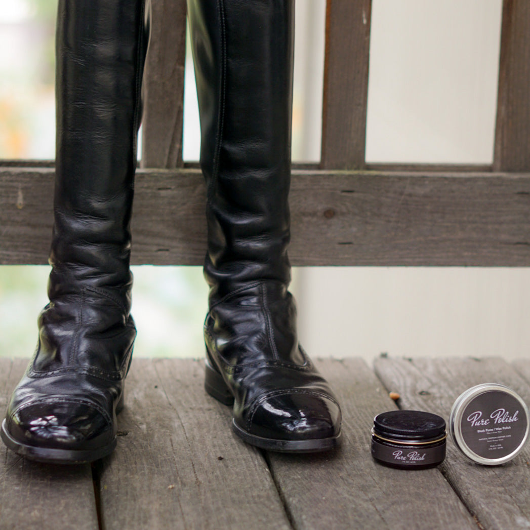 Black Leather Cream Polish - Homeland Harvest