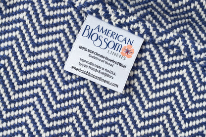 Chevron Pattern Soft Wool Throw Size Blanket - Homeland Harvest