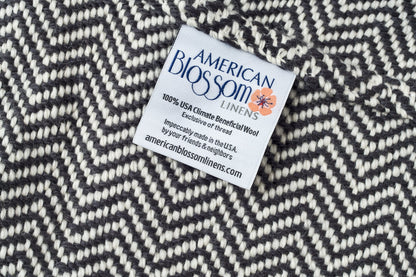 Chevron Pattern Soft Wool Throw Size Blanket - Homeland Harvest