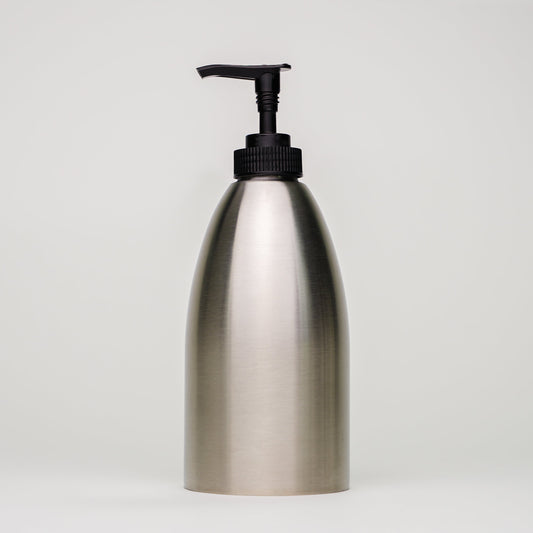 16 oz Stainless Steel Keeper Bottle | Black Pump - Homeland Harvest