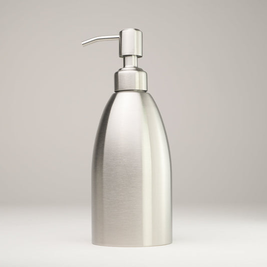 16 oz Stainless Steel Keeper Bottle | Stainless Steel Pump - Homeland Harvest