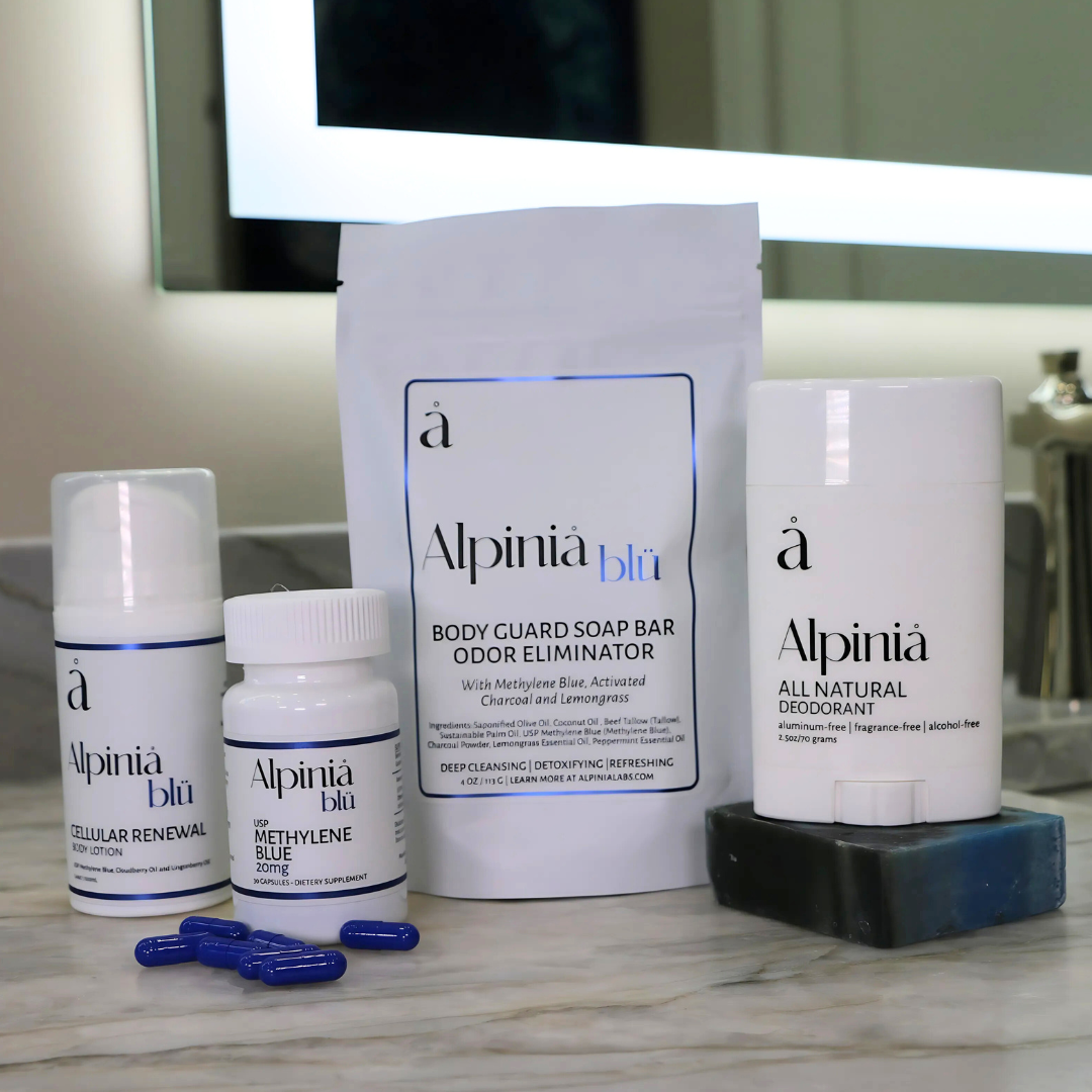Full Body Wellness Kit – Deodorant, Soap, Methylene Blue Capsules & Lotion