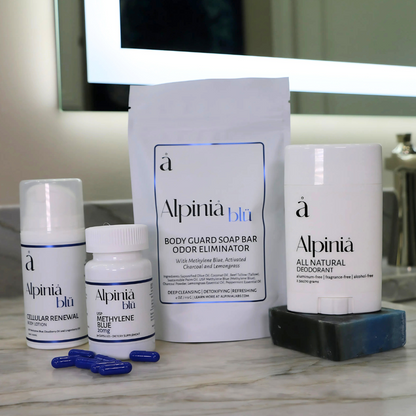 Full Body Wellness Kit – Deodorant, Soap, Methylene Blue Capsules & Lotion