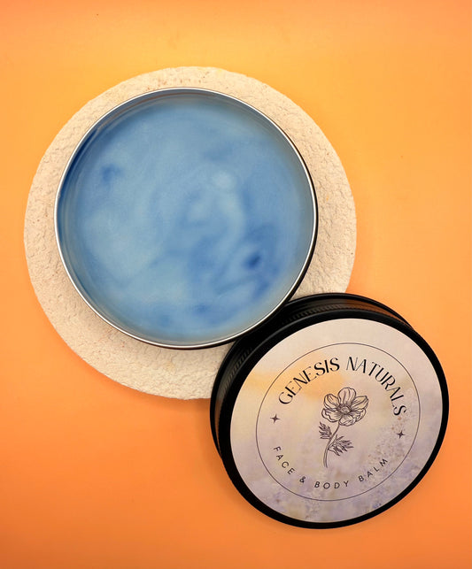 Organic Face & Body Balm | 4oz | Lapis Lazuli - Homeland Harvest