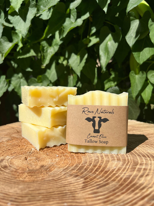 Coconut Olive Tallow Soap - Unscented - Homeland Harvest