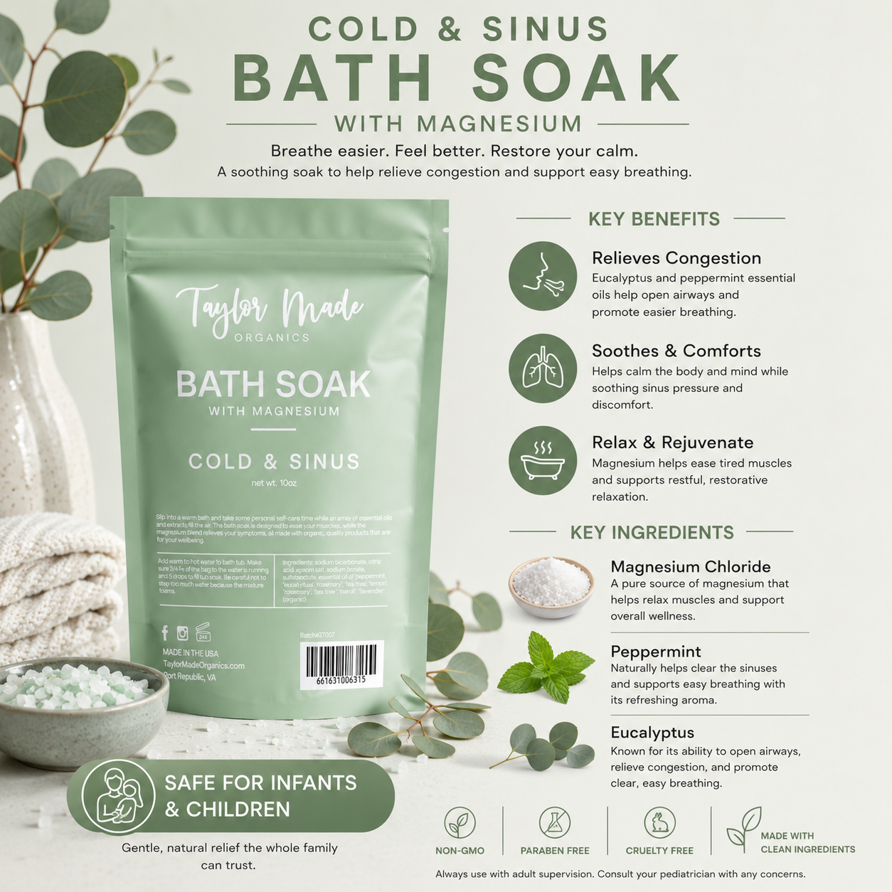Bath Soak | SLS, Dye and Fragrance Free