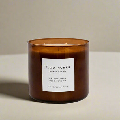 Orange + Clove - Signature 3-Wick Candle - Homeland Harvest