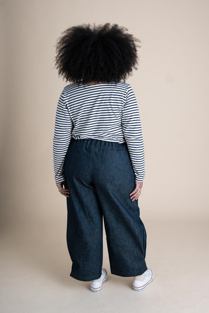 Crescent Moon Pants (Updated) in Cone Denim