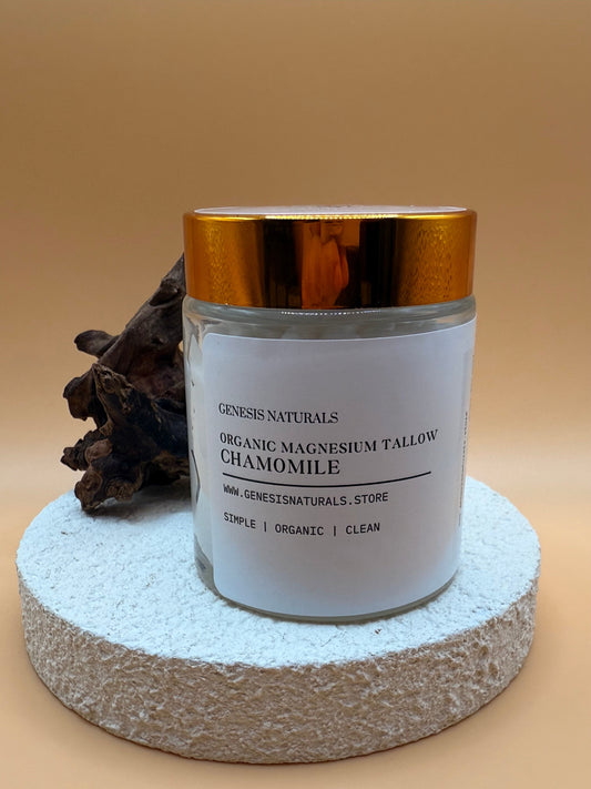 4 oz Organic Chamomile Magnesium Tallow - Homeland Harvest