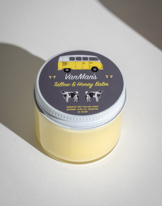 *No Essential Oils* VanMan's Tallow & Honey Balm - Classic - Homeland Harvest